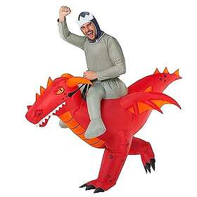 Morph MCROIDR Ride On Uppblåsbar Drake Kostym Vuxen