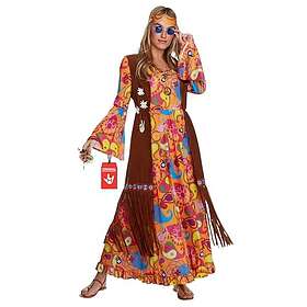 Morph MCWLH2 Hippie Kostym Kvinnors 70-talsklänning Halloween Kostym Vuxen