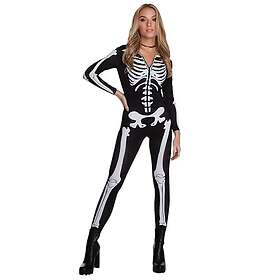 Morph MCWBSNM Skelett Bodysuit Kvinnor Vuxen Halloween Kostym