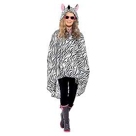 Smiffys 43893 Zebra Party Poncho Kostym
