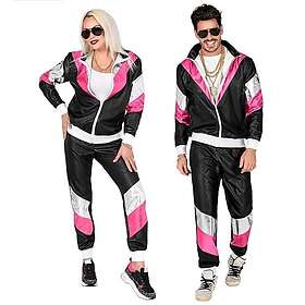 W WIDMANN MILANO 11781 80-tals träningsoverall kostym svart joggingdräkt retrostil badkläder outfit