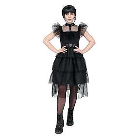 Smiffys 54060 Gothic Prom Costume Dress with Net Frills