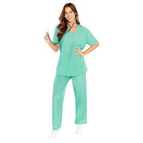 Amscan 9919040 Doktor Scrubs Topp & Byxor Vuxen Fancy Dress Kostym