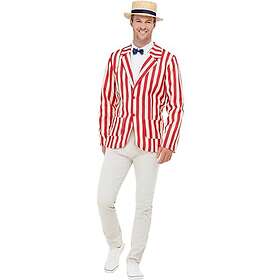 Smiffys 50725L 20s Barber Shop Costume Jacket Hat Bow Tie