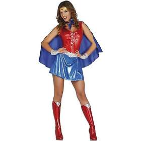 Fiestas Guirca 80599 Costume Power Woman Robe avec Cape et Bandeau