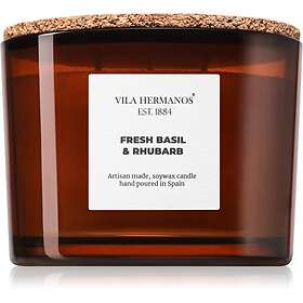 Vila Hermanos Apothecary Fresh Basil & Rhubarb Bougie Parfumée 350g