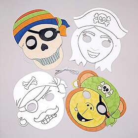 Baker Ross AW610 Pirate Face Masks - Pack of 8