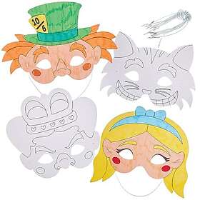 Baker Ross FN181 Alice i Underlandet Masker - 8-pack