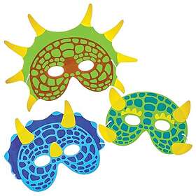 Baker Ross FN145 Dinosauriemasker i skumplast - 6-pack