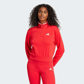Adidas Essentials Color Pop French Terry Crop Quarter-Zip Track Jacket (Women's)