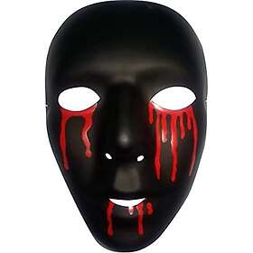 Rubie's S3198 Black Mask with Blood Tears - Men's Design
