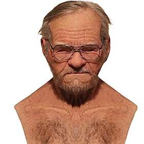 Oellinx Old Man Mask Halloween Mask