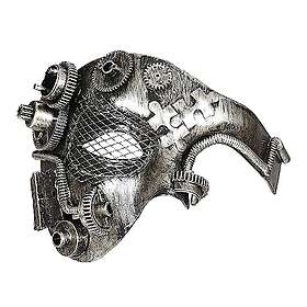 W WIDMANN MILANO WDM09648 Steampunk Halv Mask Viktoriansk Era Kostymtillbehör