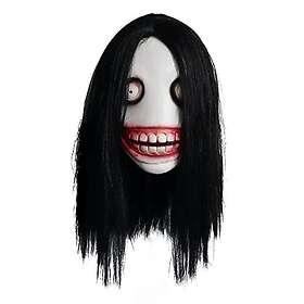 Hworks 220825MJ521CYX Jeff the Killer Mask Latex Huvudbonader Läskig Cosplay Kostym Rekvisita för Halloween Party