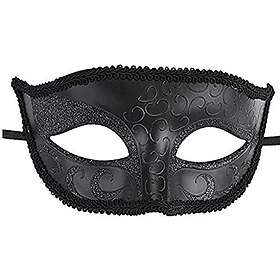 Life is good maske Herr midnatt svart venetiansk maskerad karneval bal fest ögonmask