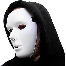 GOODS+GADGETS GOODS+GADGETS Phantom Mask Design Vit Neutral Maskulin Anonym Mask Horror Halloween Mask