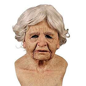 Merkts 218808513100615 Realistisk gammal man Halloweenmask för vuxna