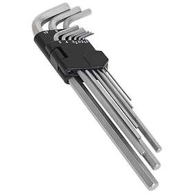 Sealey AK7137 Hex Key Set 9pc Extra-Long Metric