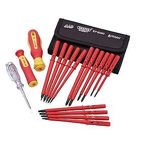 Draper Tools 05776 XP1000 VDE Interchangeable Blade Screwdriver Set 18 Piece