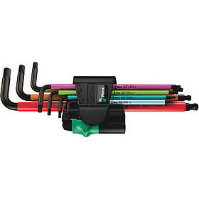 Wera 950/7 Hex-Plus Multicolour Magnetisk L-nyckelsats - 7 delar