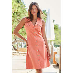 Sosandar Sleeveless Denim Dress