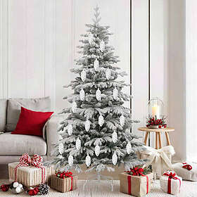 vidaXL Kottboll Julgranspynt 40 st (Silver)