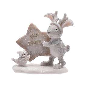 The Merry Christmas Bunny & Robin with Star Ornament