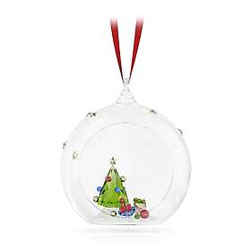 Swarovski Holiday Cheers träd och gåvor boll prydnad 8cm 2-pack (Röd)