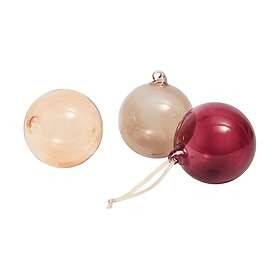 Ferm Living Glass Bauble Christmas Ornaments 10cm 3-pack