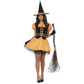 Fiestas Guirca 88865 Costume de sorcière orange enchanté pour femme