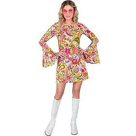 W WIDMANN MILANO 17661 Robe Années 60 Hippie Flower Power Disco Fever Costume