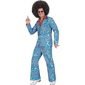 W WIDMANN MILANO 17762 60-talsdräkt Jacka och byxor Hippie Reggae Blomkraft Disco Fever Slagrörelse