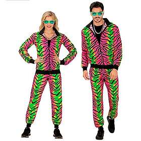 W WIDMANN MILANO 45100 Tigerdjurmönster 80-tals träningsoverall kostym