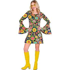 W WIDMANN MILANO 17631 60-tals dräkt klänning hippie flower power disco fever kostym