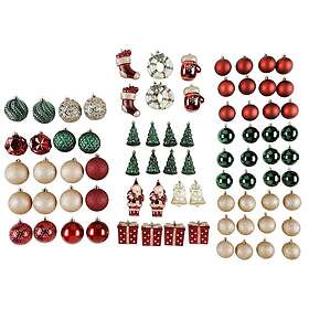Clas Ohlson Julgranskulor Plastkulor 81-pack (Guld)