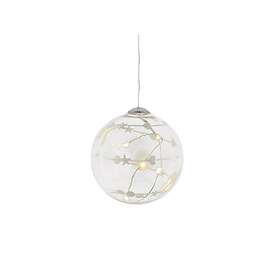 Sirius Sweet Christmas Ljusdekoration 8cm (Klar/Vit)