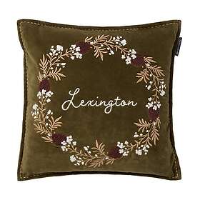 Lexington Wreath kuddfodral 50x50 cm Olive-brown-white