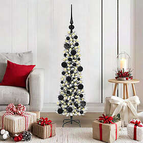 vidaXL Artificial Tree Green and White 120cm