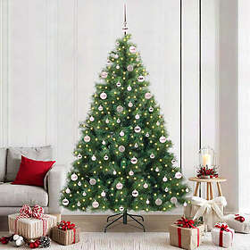 vidaXL Arbre artificiel Vert 210cm 300 LEDs