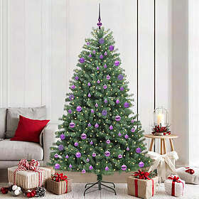 vidaXL Artificial Tree Hinged Grön 210cm