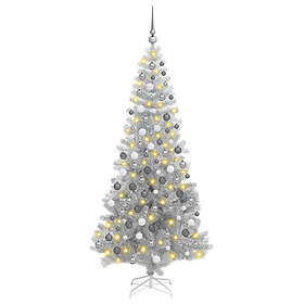 vidaXL Julgran Silver 180cm 300 LEDs