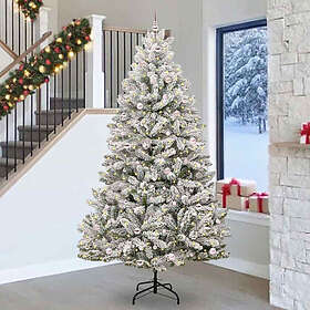 vidaXL Arbre artificiel Vert et Blanc 270cm