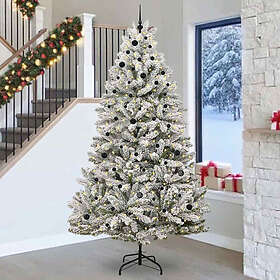 vidaXL Arbre artificiel Vert et Blanc 270cm