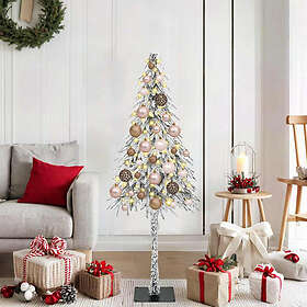 vidaXL Artificial Tree White 120cm 150 LEDs
