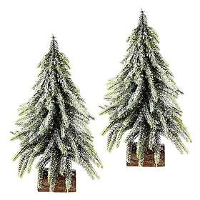 Flair Flower Sapin de Noël Artificiel Blanc et Vert