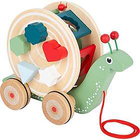 Small Foot Wooden Pull Figure Shape Sorter Snail 11734
