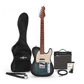 Gear4music Knoxville Select SSS Denim Burst