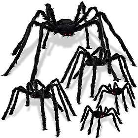 JOYIN 11548 Halloween Spindeldekoration 89cm 76cm 61cm 50cm 5st