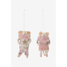 Bloomingville Peo Prydnad 8x13x6cm 2-pack (Rosa)