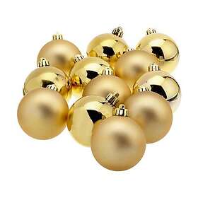 Decoris Gyllene Christmas Ornaments 12-pack